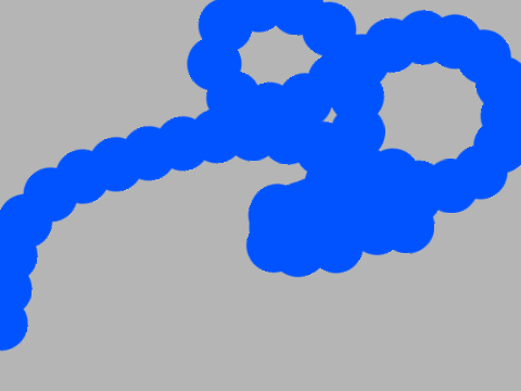 Snaking trail