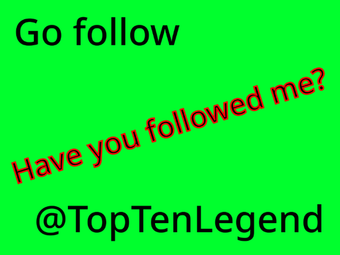 Have you followed me yet?