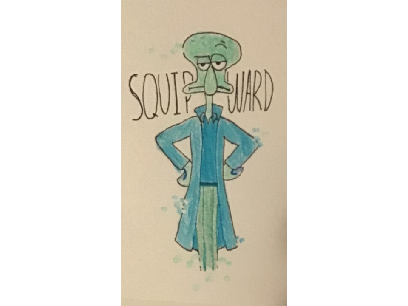 Squipward art collab with @thaipanda