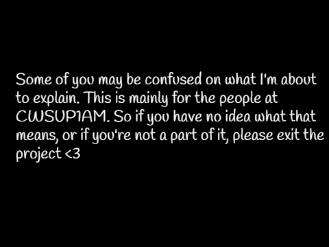 I'm Sorry. (TW)
