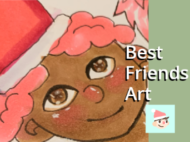 Best friends art - scratch advent calendar 