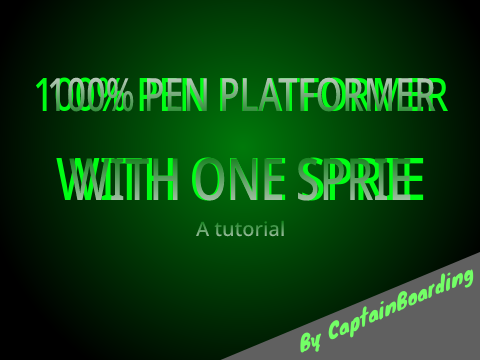 100% Pen Platformer With One Sprite Tutorial