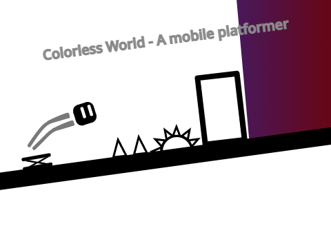 My second game - Colorless World - A mobile platformer        #all #games