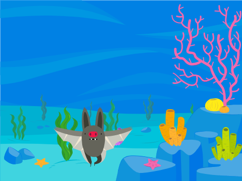 fly bat in the ocean and if u comment I can follow