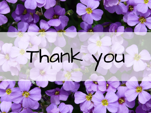 Thank you to all my friends