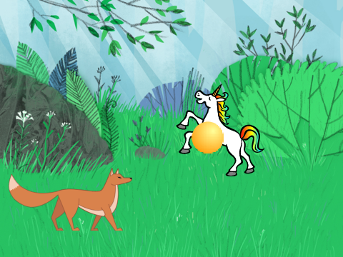 Play Catch with a Unicorn and a Fox