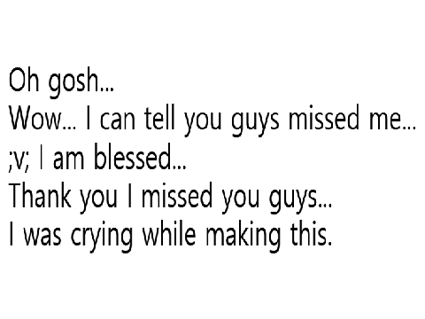 . . . ;v; Thanks for spamming me.