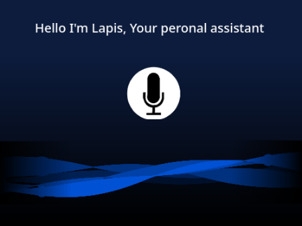 Personal assistant Mock-up - Blue OS