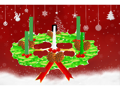 virtual christmas advent wreath