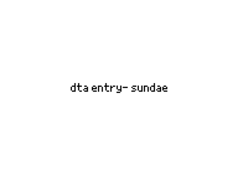 DTA Entry- Sundae ☆彡