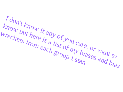 Bias Lists 