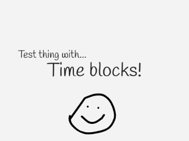 test with time stuff