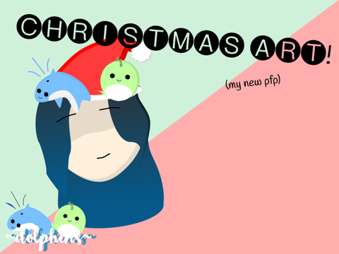 Christmas Art!! (my pfp)