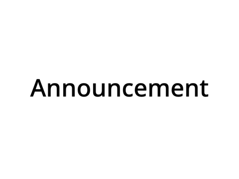 Announcement