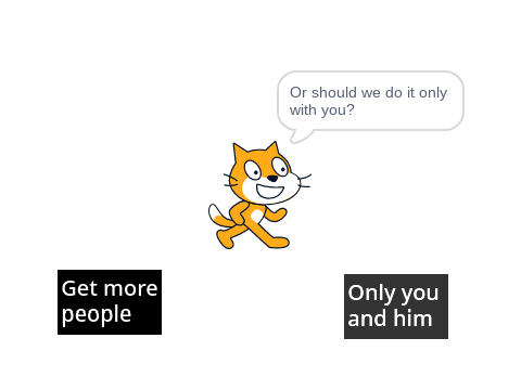 Talk to him!