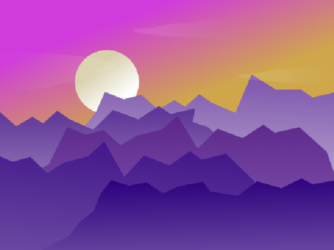 Mountain sunset