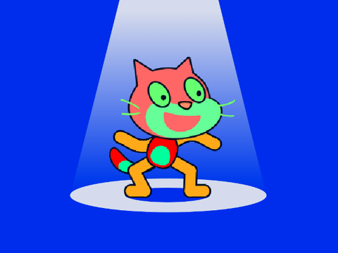 Christmas cat dance
