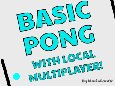 Basic Pong - Local Multiplayer                                       #Game #pong #retro #multiplayer