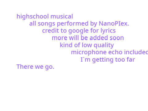 5 Songs of Highschool Musical