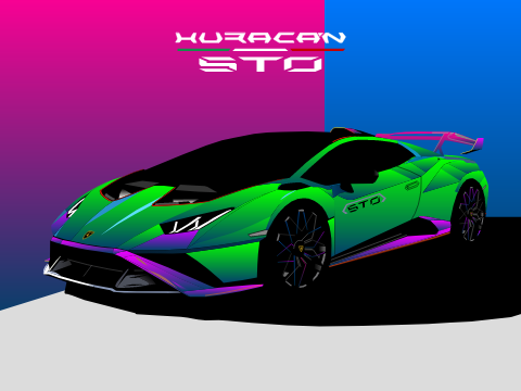 Lamborghini Huracan STO remix