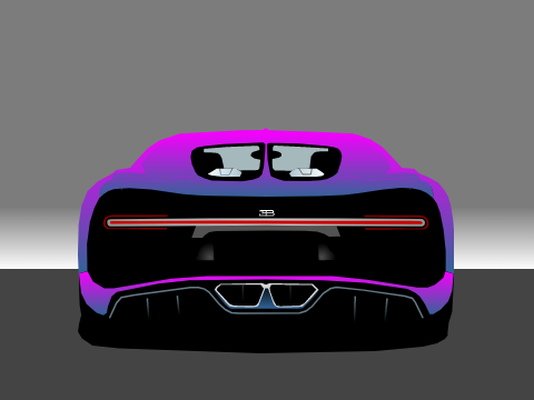 Bugatti Chiron taillight simulator remix