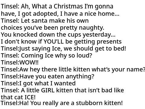 Tinsel's Lines A Christmas Special 