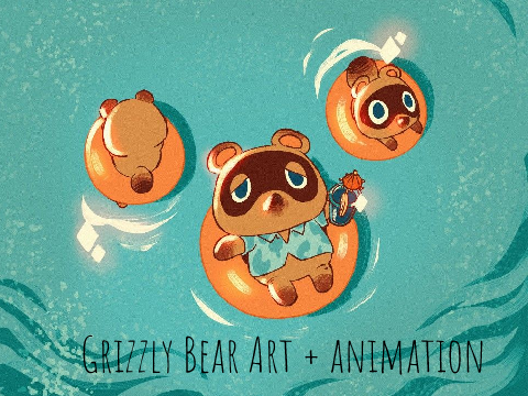 Grizzly Bear Loop Animation
