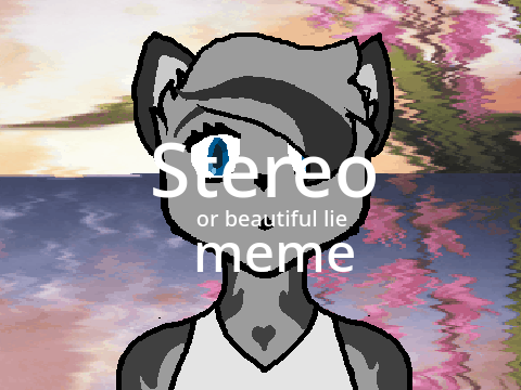 Stereo meme (or beautiful lie meme) remix