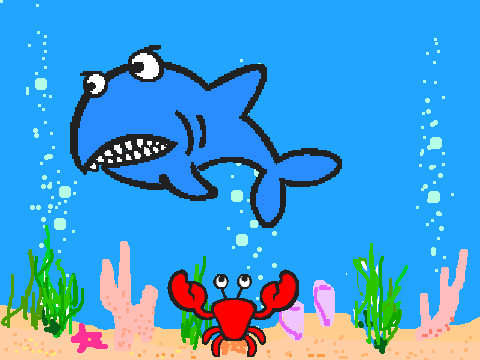 Shark and Crab