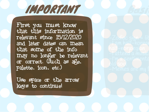 ✿About Me✿  UPDATED