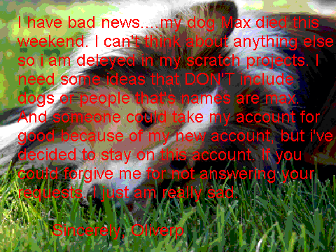In memory of Max