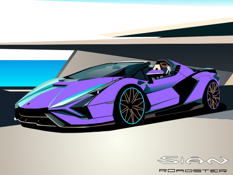 Lamborghini Sian Roadster remix