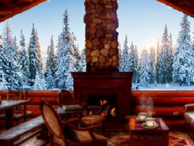 Winter Lodge Parallax