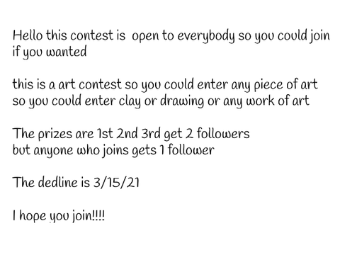 Art Contest [Open]