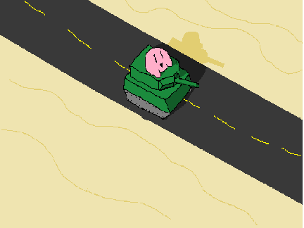 Kirby in a Tank