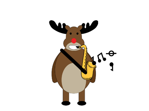 Reindeer playing Jingle Bells!