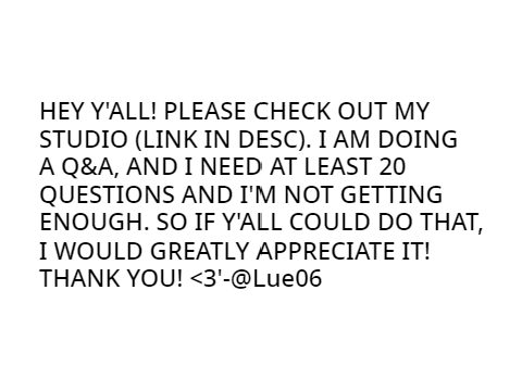 HEY GUYS PLEASE CHECK OUT MY STUDIO