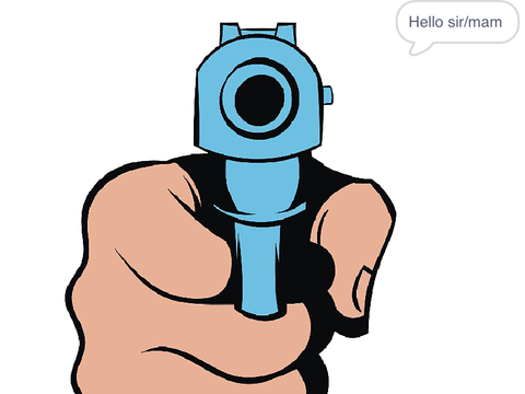 Gun message