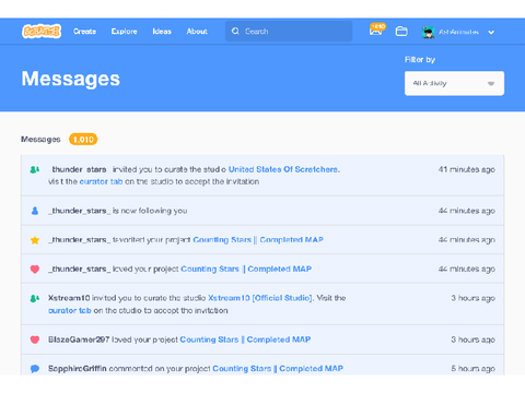 1010 messages.