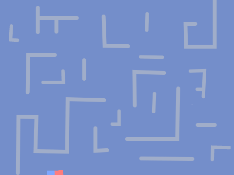 AI maze fight