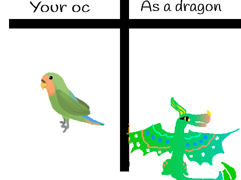 As a dragon