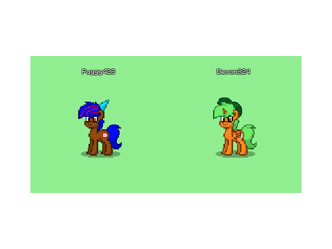My OCs as Ponies in Pony Town
