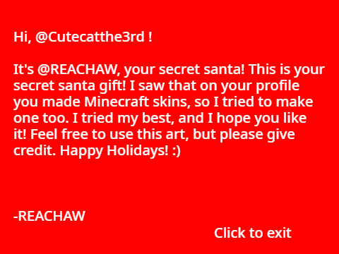 My Secret Santa Gift for @Cutecatthe3rd
