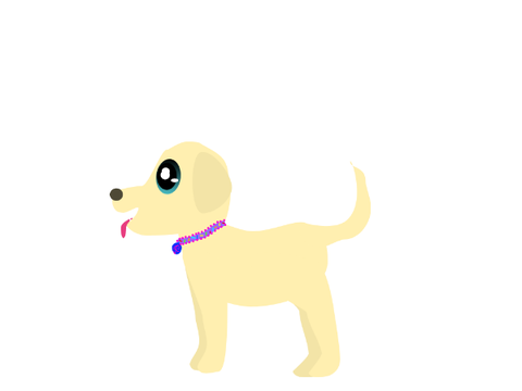 Random golden retriever puppy