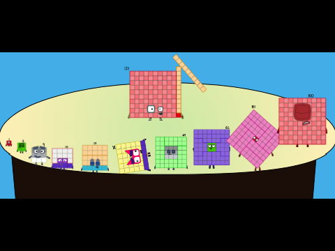Numberblocks Band but more squares 