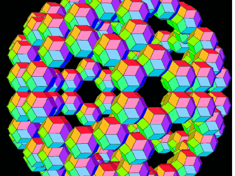 a rhombicosidodecahedron model