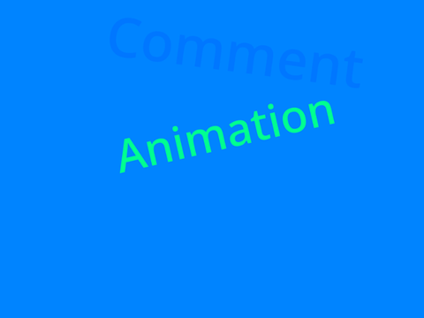 comment animation