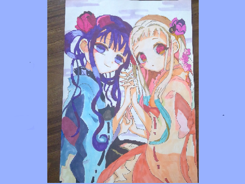 地縛少年花子くん１３巻表紙描いてみた！