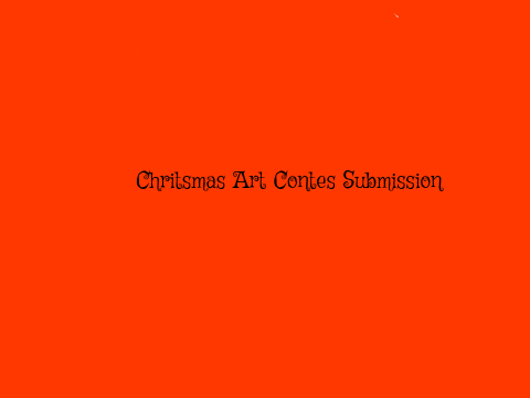 Christmas Art Contest Submission
