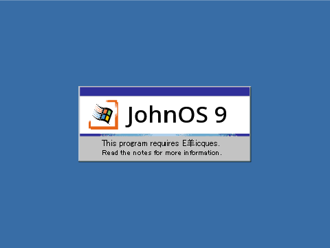 JohnOS 9 SP6 Widescreen (E羊icques / TurboWarp)